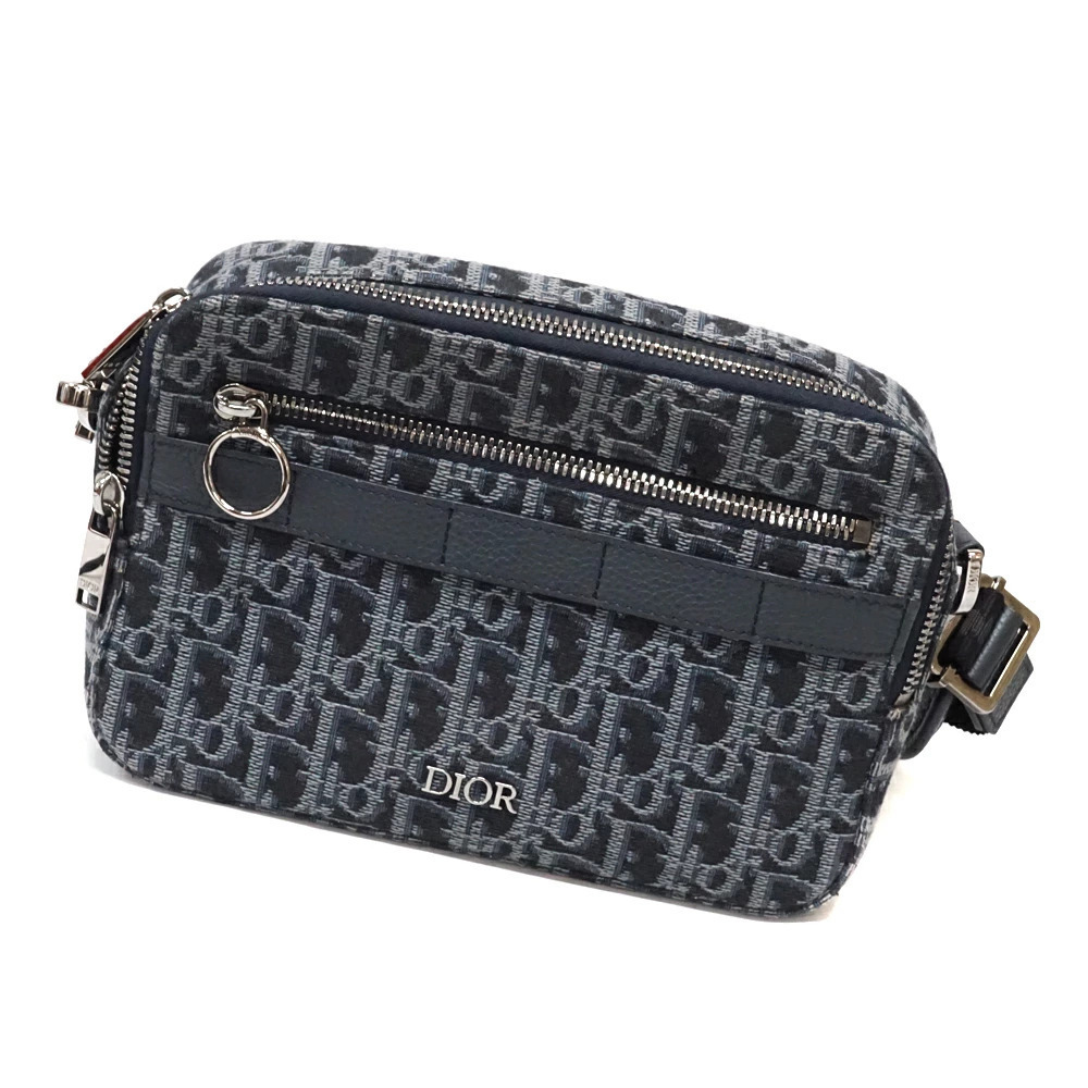 Christian Dior Safari Maxi Messenger Bag Shoulder Trotter Pattern